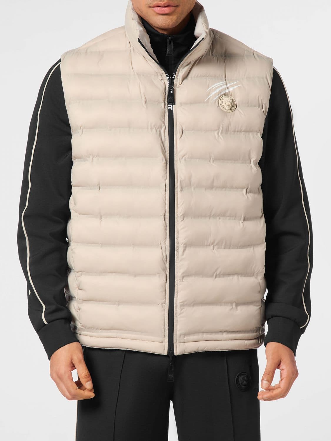 Plein Sport Padded Quilted Nylon Vest