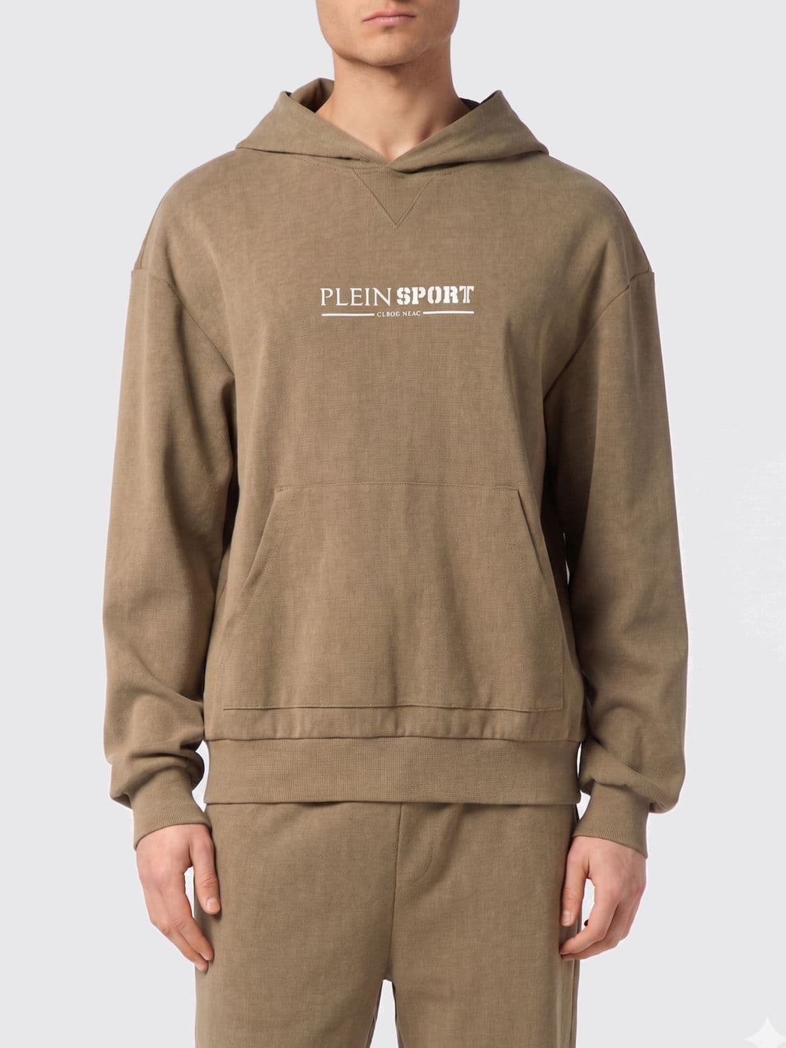 Plein Sport Cotton Hooded Sweatshirt with Logo