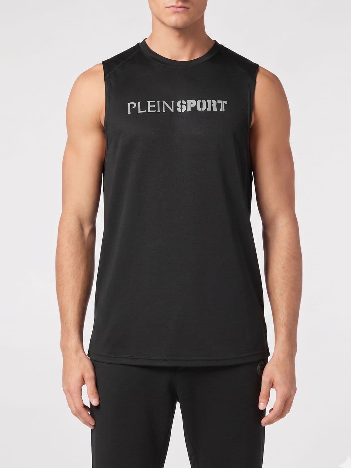 Plein Sport Printed Polyester Tank Top