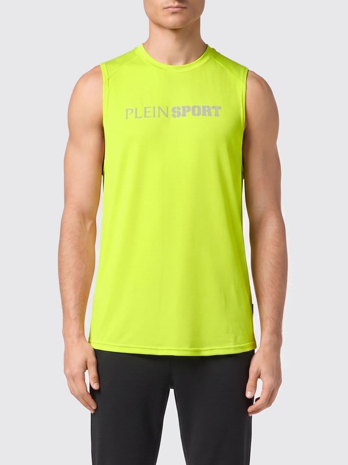 Plein Sport Printed Polyester Tank Top