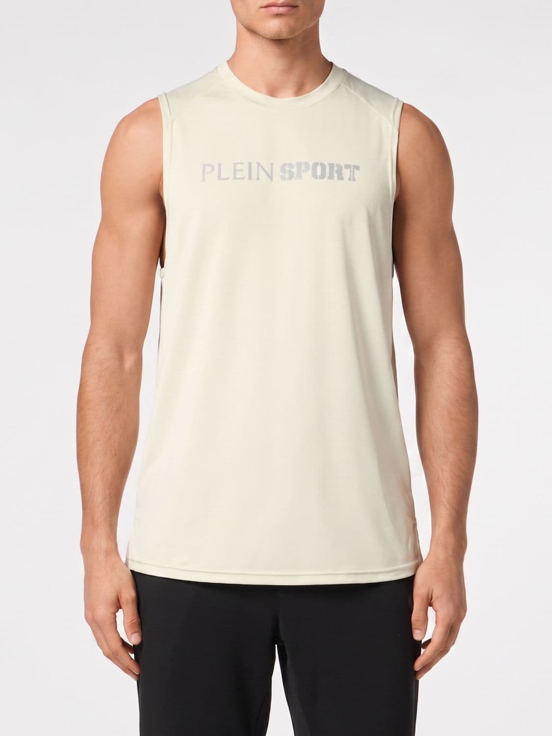 Plein Sport Printed Polyester Tank Top