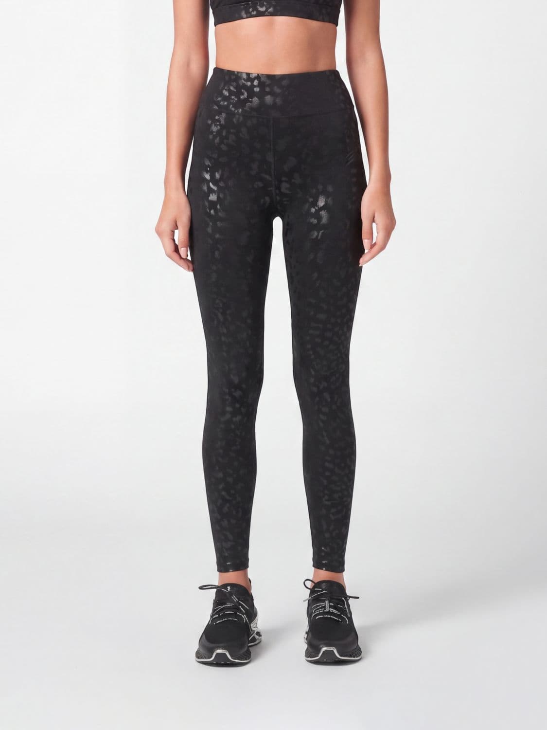 Plein Sport Animal Print Technical Stretch Fabric Leggings