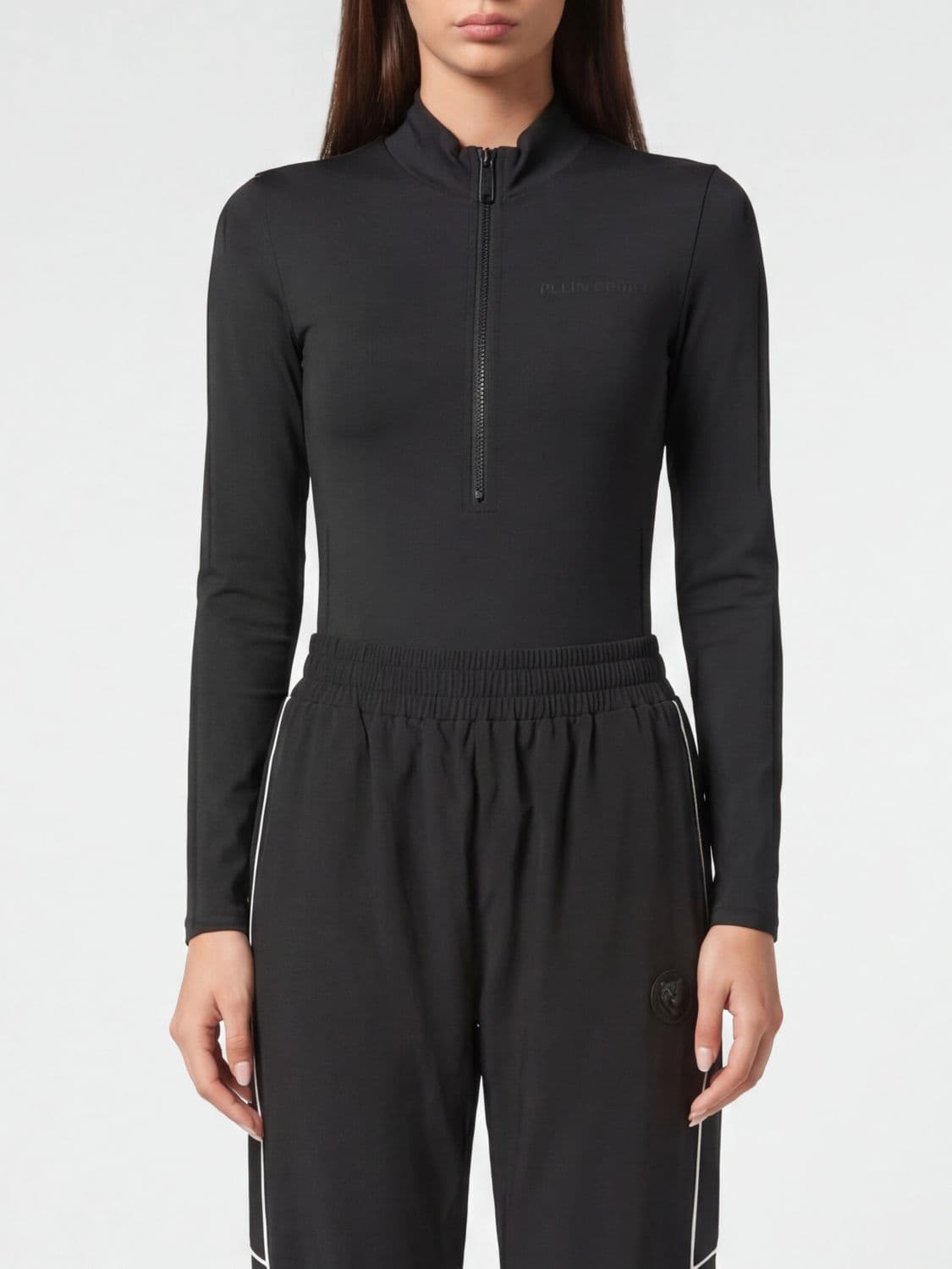 Plein Sport Technical Stretch Fabric Bodysuit