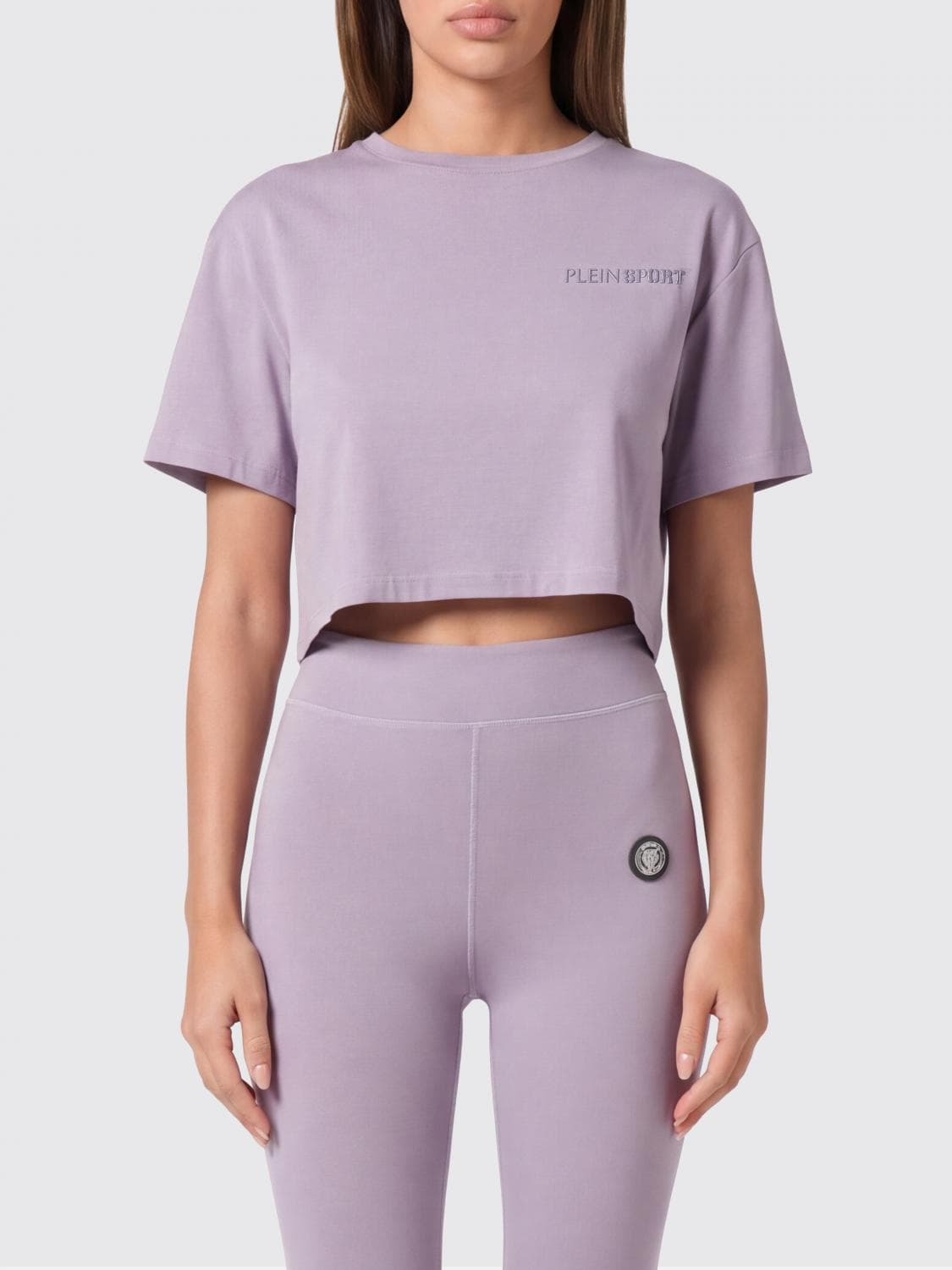Plein Sport Crop Cotton T-shirt