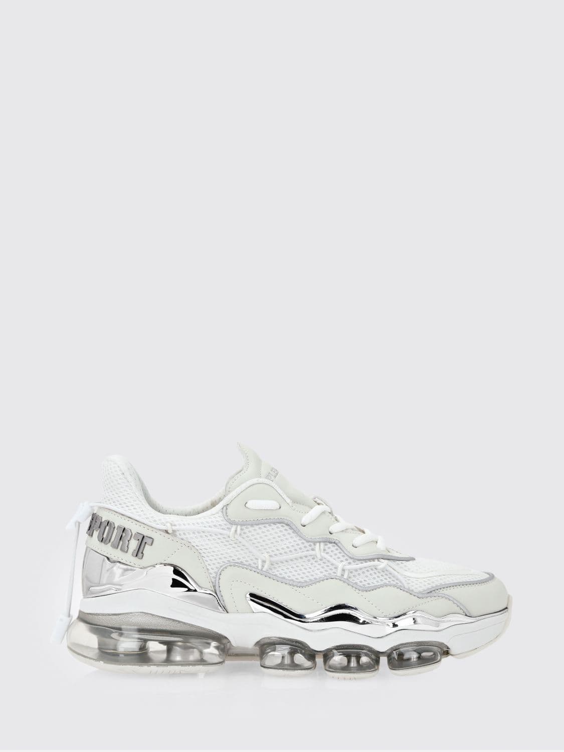 Plein Sport Mesh And Leather Sneakers