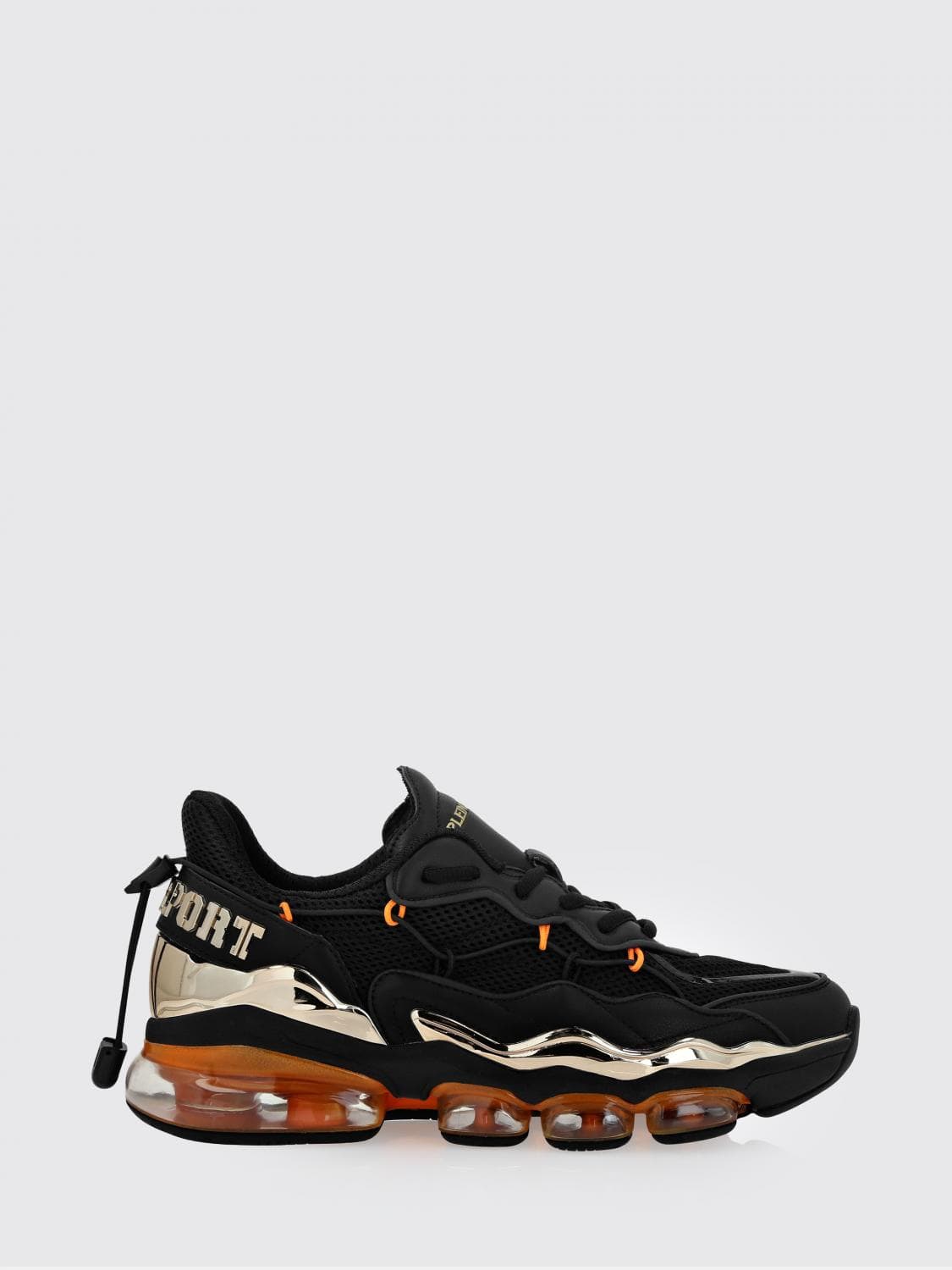 Plein Sport Mesh And Leather Sneakers