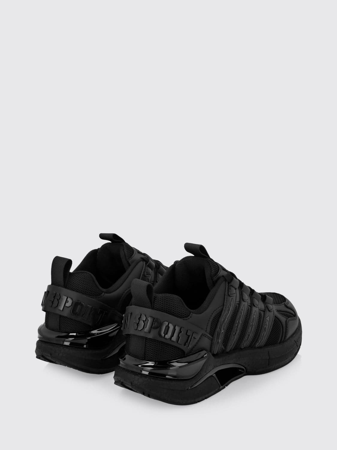 Plein Sport Leather And Mesh Sneakers
