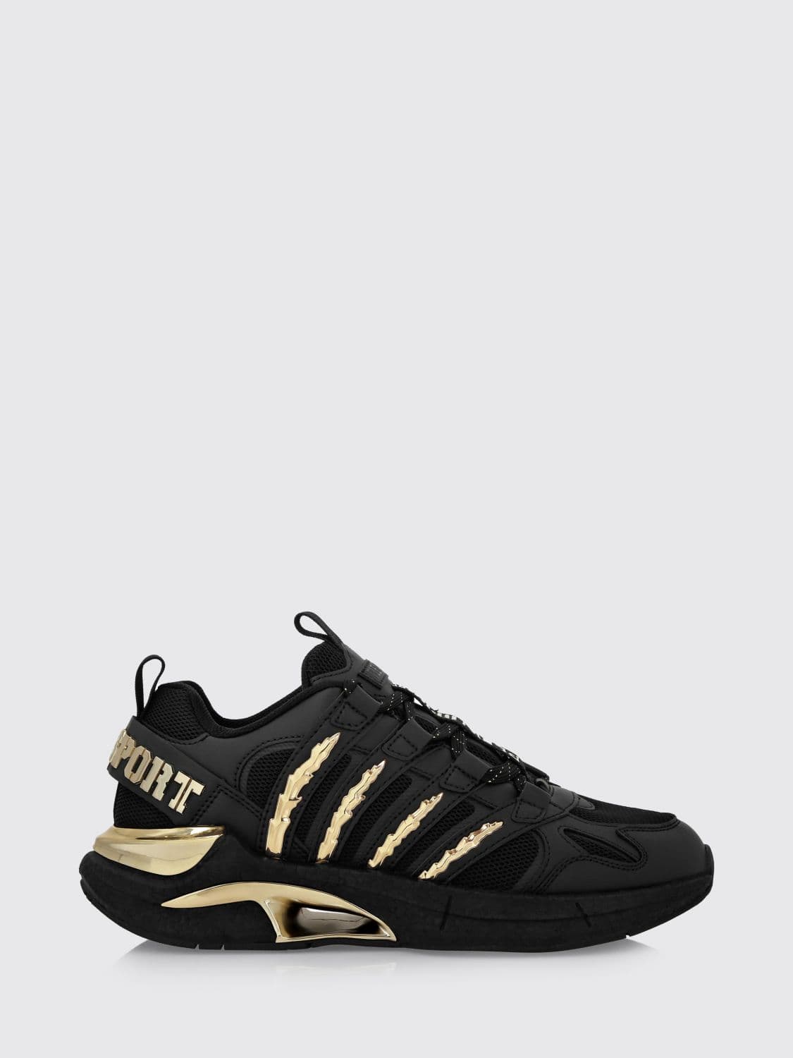 Plein Sport Leather And Mesh Sneakers