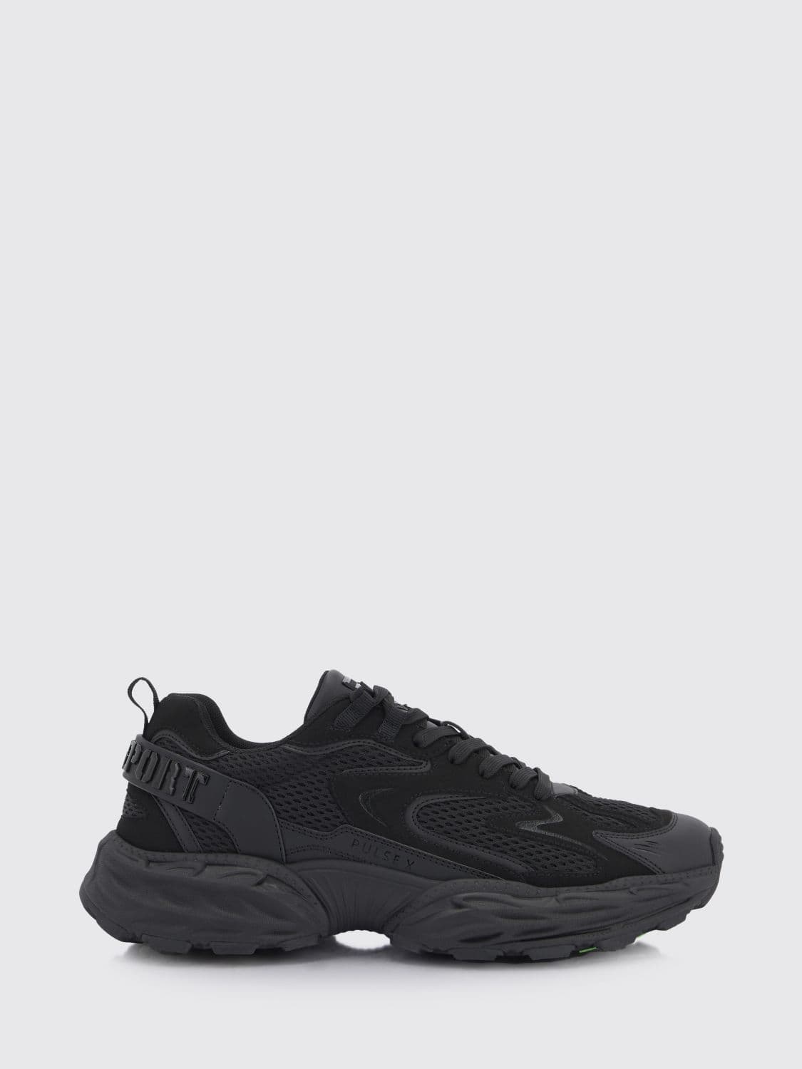 Plein Sport Pulse X Mesh and Leather Sneakers