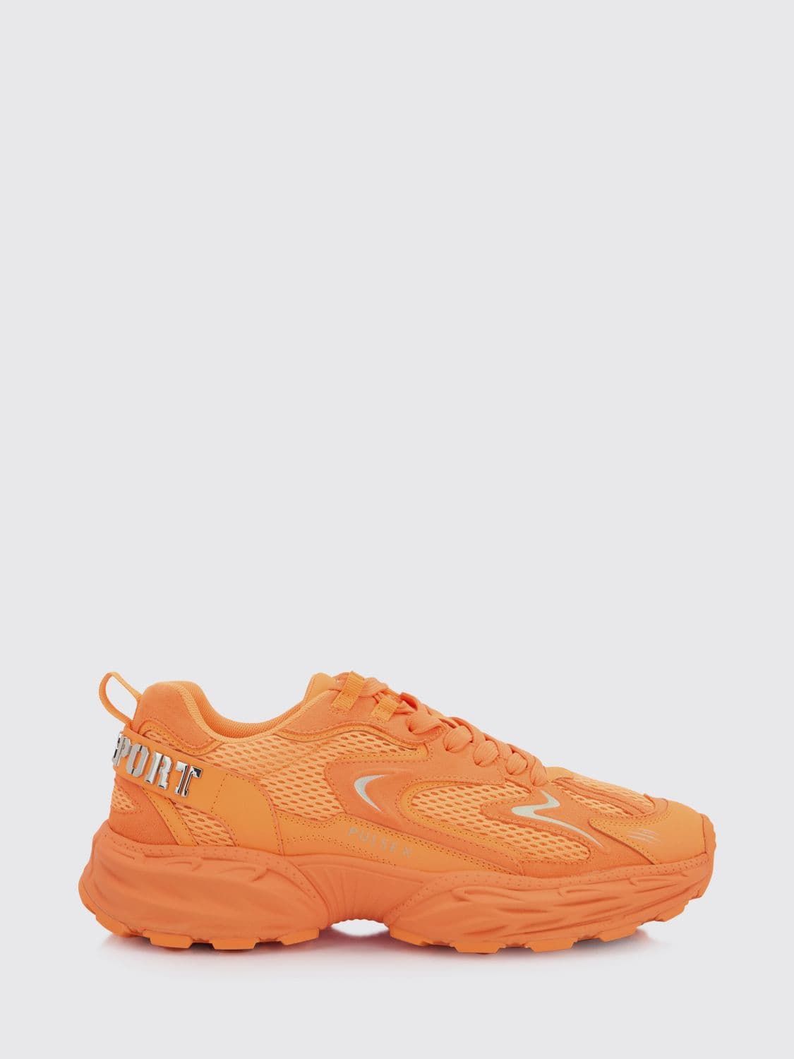 Plein Sport Pulse X Mesh and Leather Sneakers