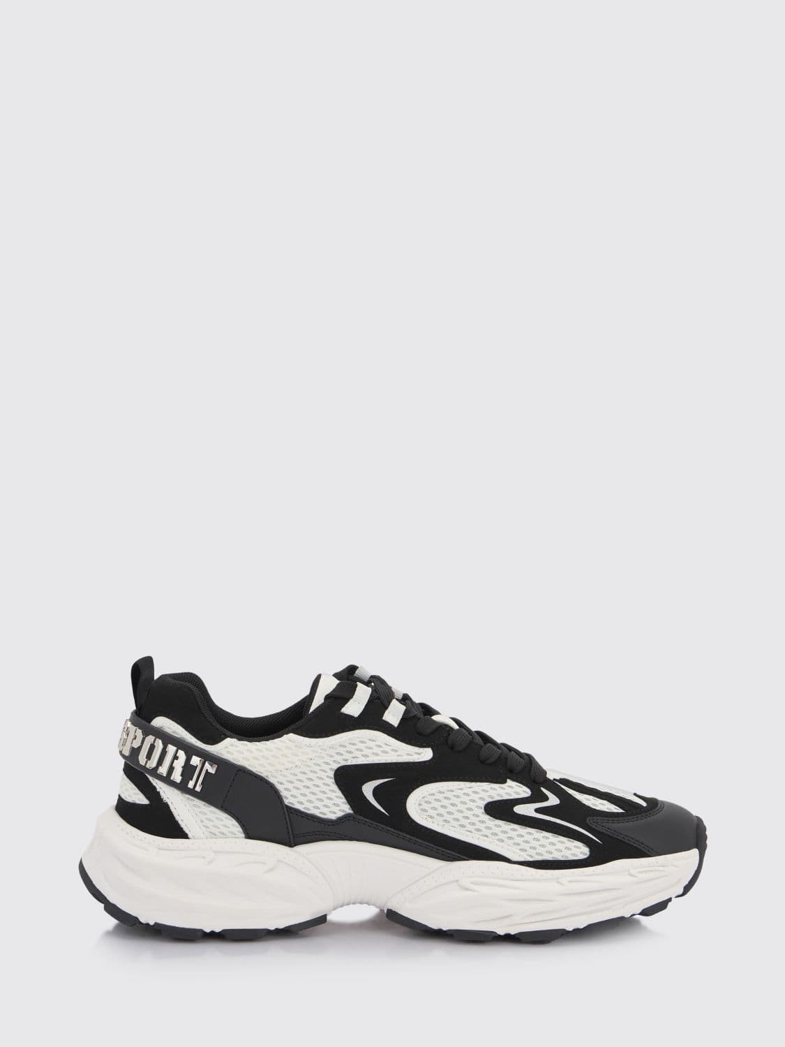 Plein Sport Pulse X Mesh and Leather Sneakers