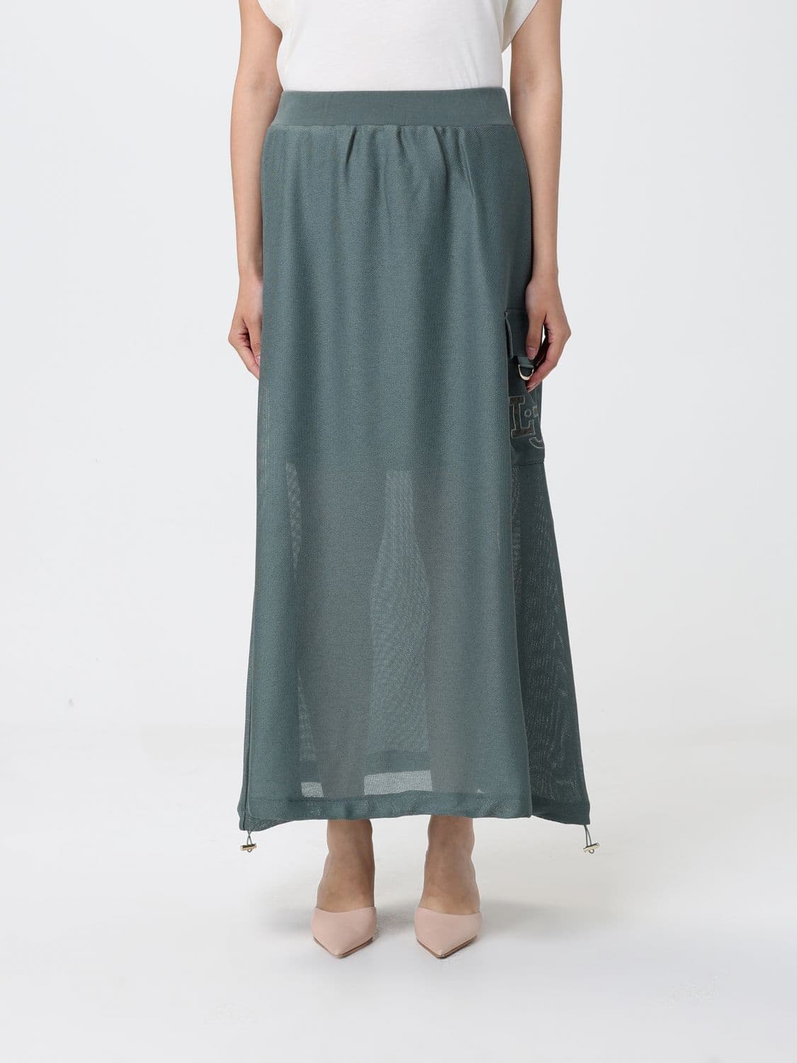 Liu Jo Viscose Blend Skirt with Drawstring