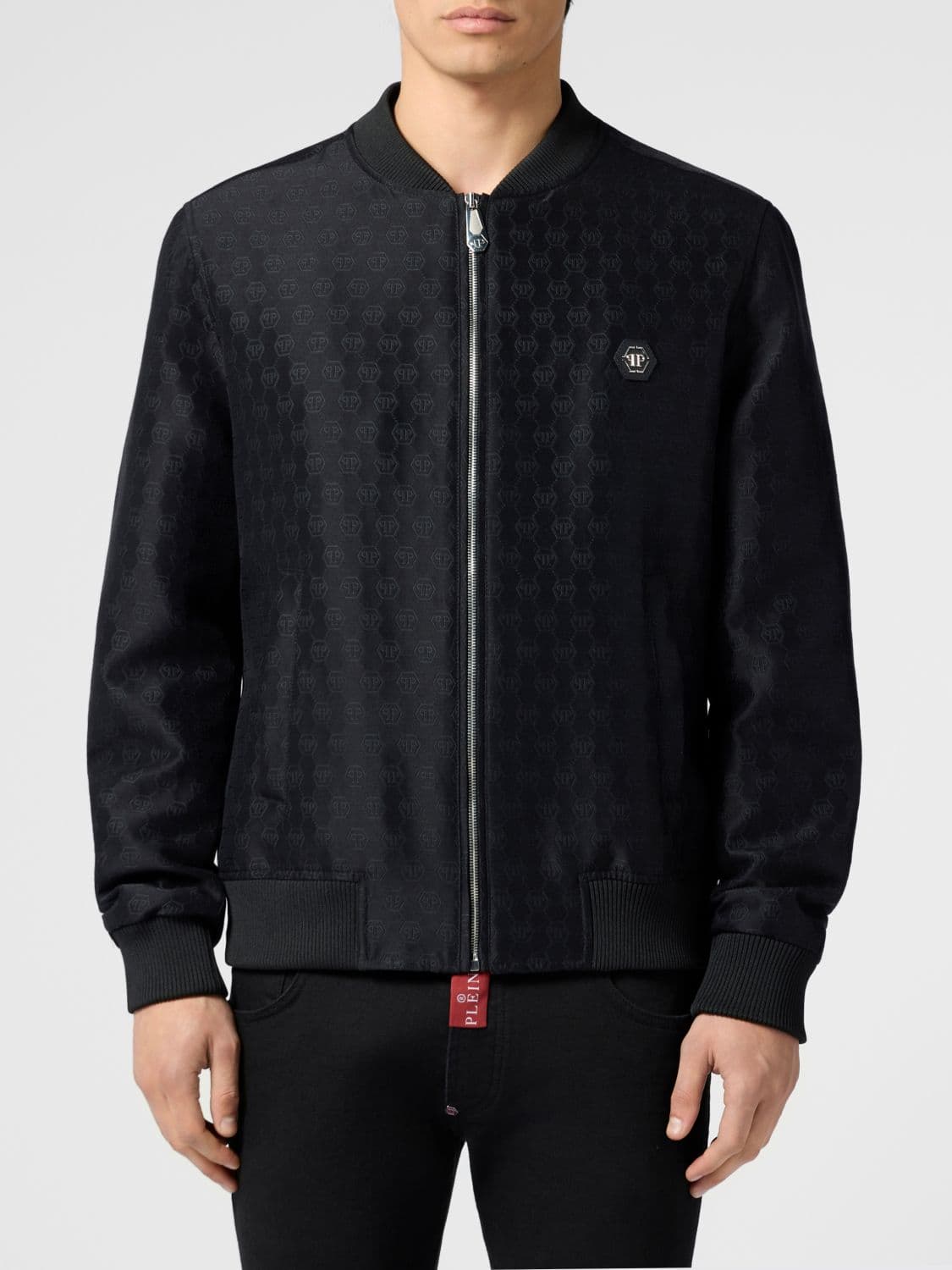 Philipp Plein PP Jacquard Monogram Bomber Jacket