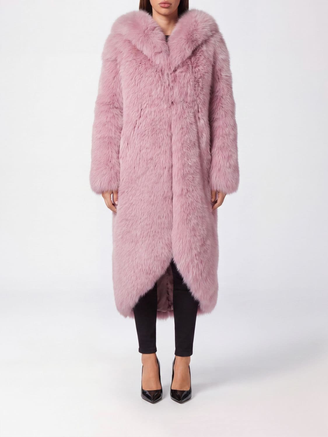 Philipp Plein Fur Coat Woman color Fuchsia · S