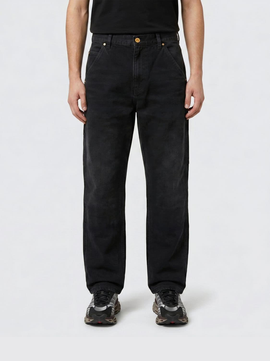Willy Chavarria Wide Leg Denim Jeans