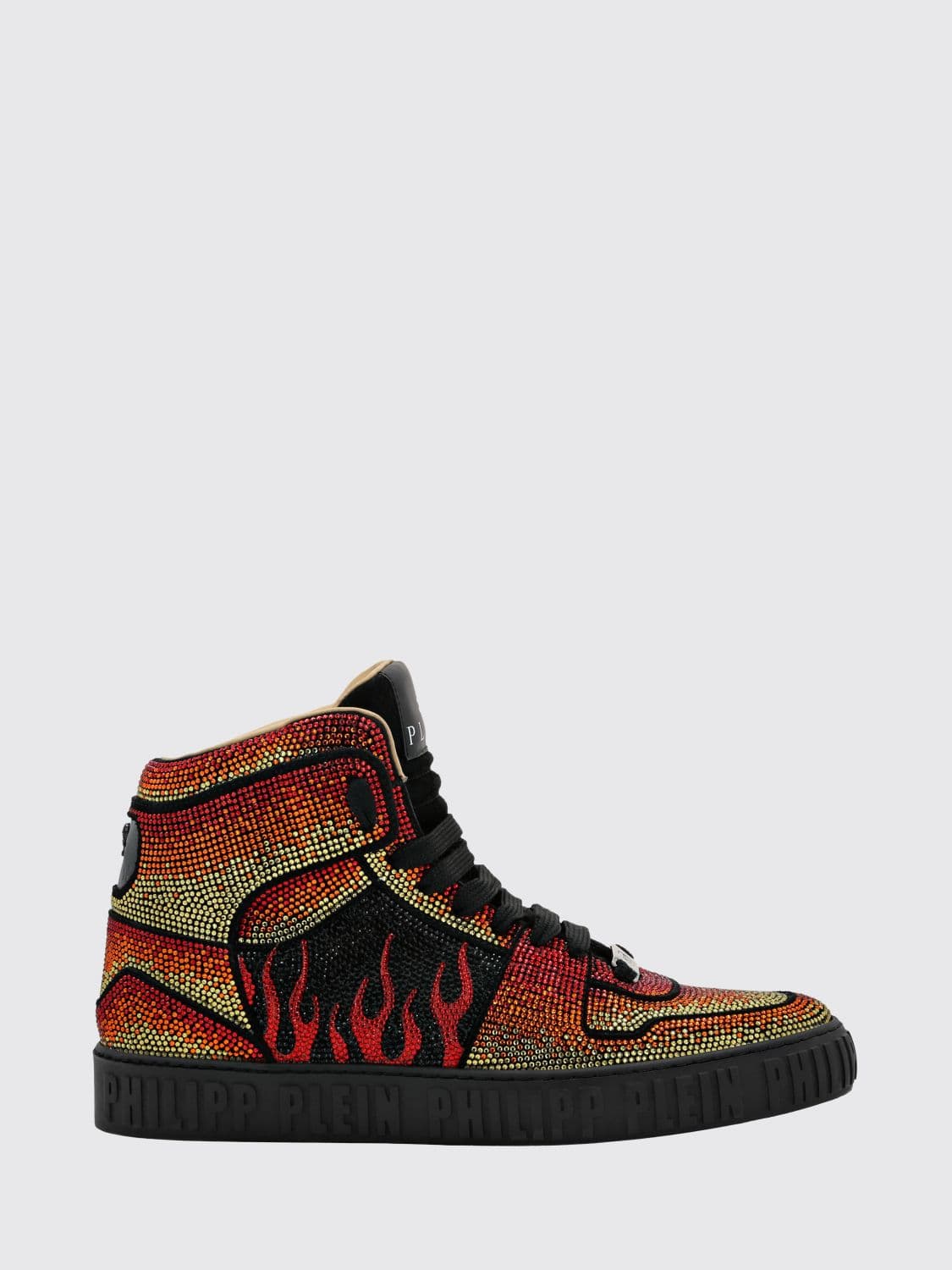 Philipp Plein Suede Sneakers with Rhinestones