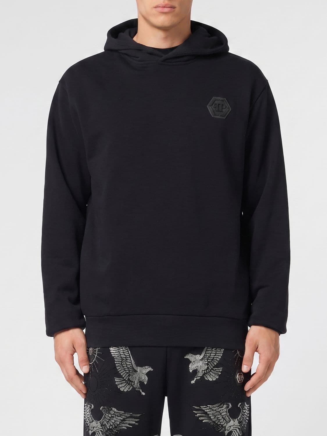 Philipp Plein Cotton Hoodie with Logo
