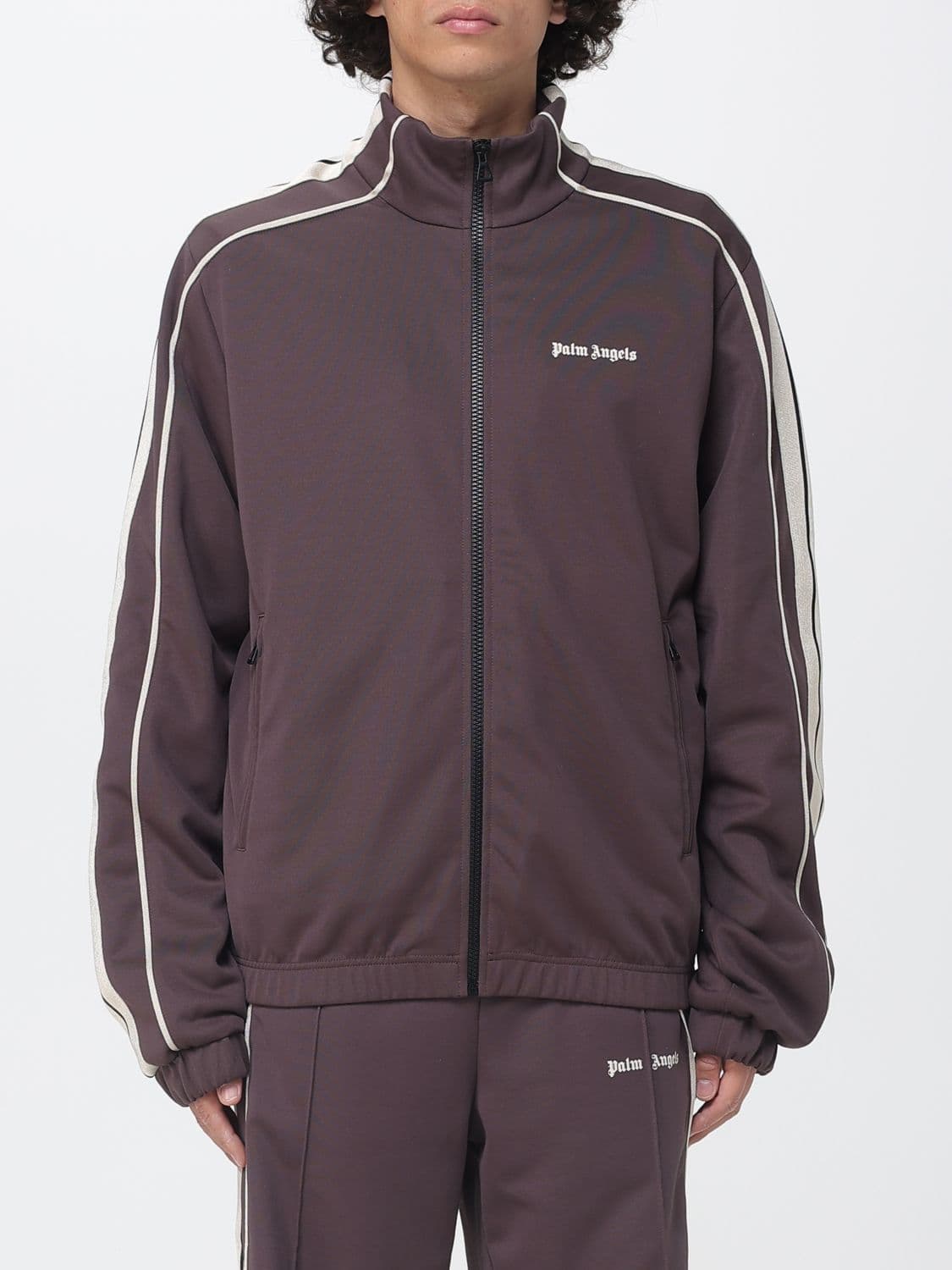 Palm Angels Polyester Hoodie with Logo