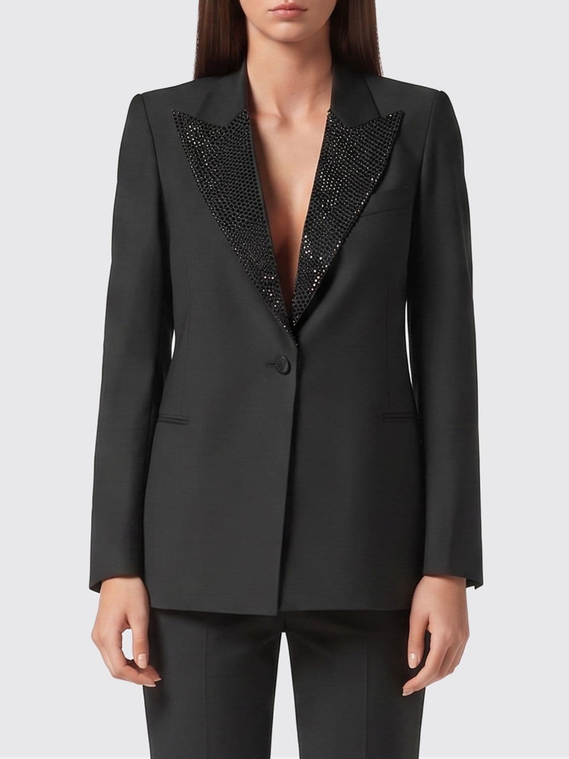 Philipp Plein Wool Single Breasted Blazer