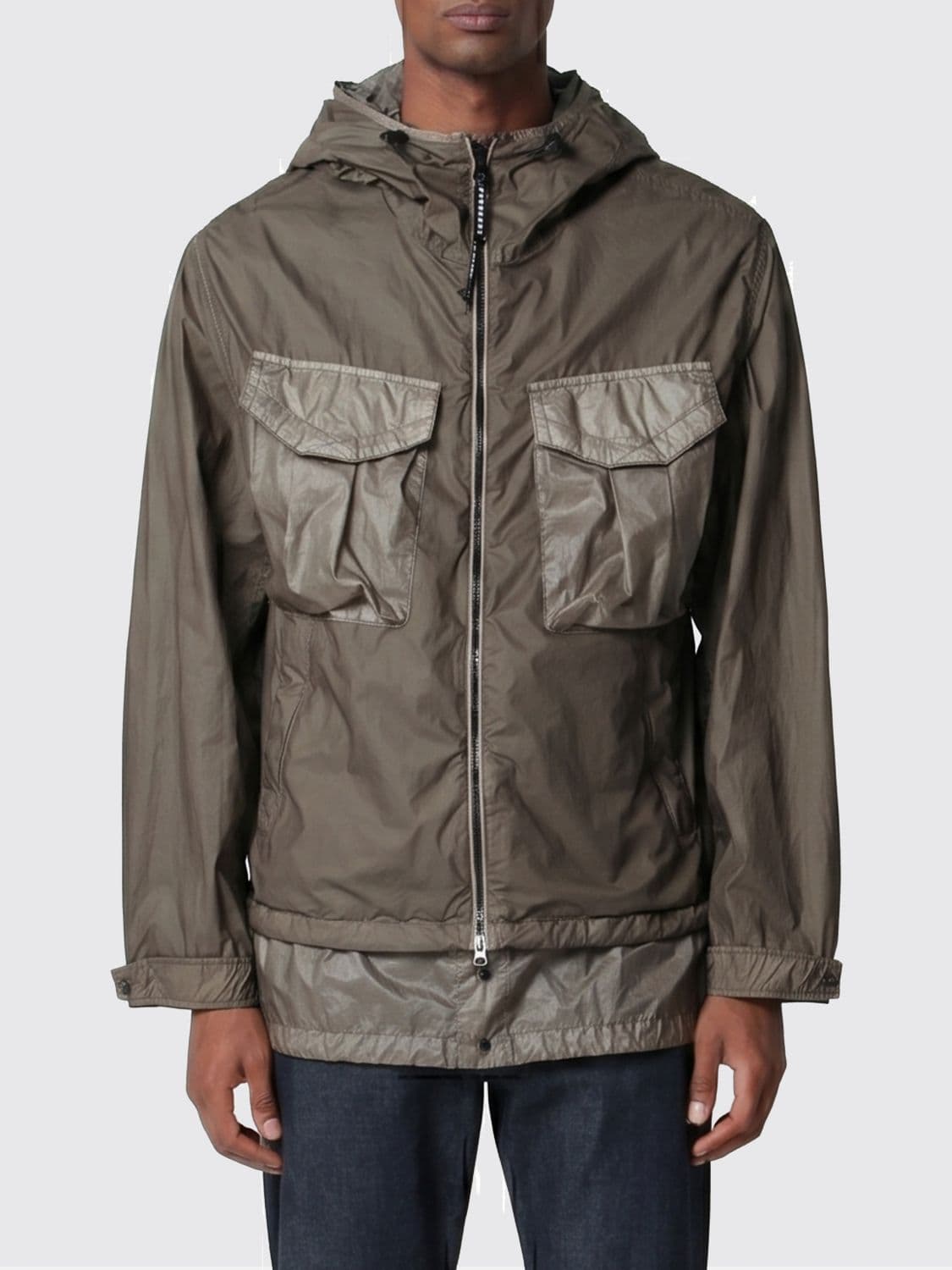 C.p. Company C. P. COMPANY Bi-TM Mixed Technical Fabric Hooded Windbreaker