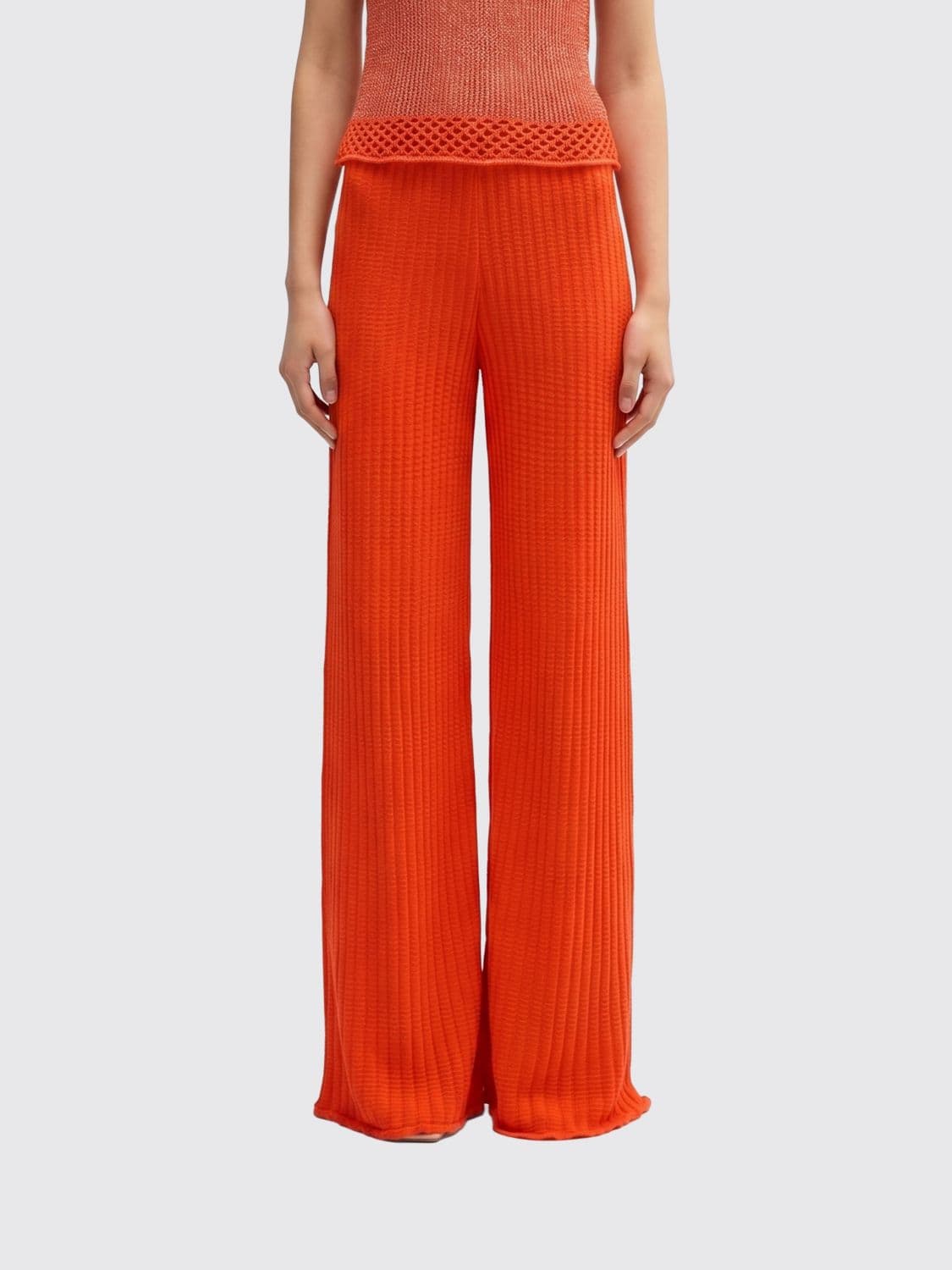 Maccapani Bouncy Palazzo Cotton Trousers