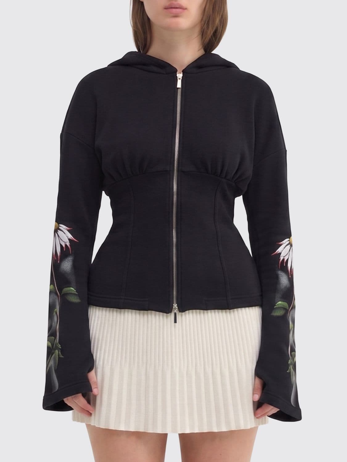 Maccapani Floral Cotton Hoodie