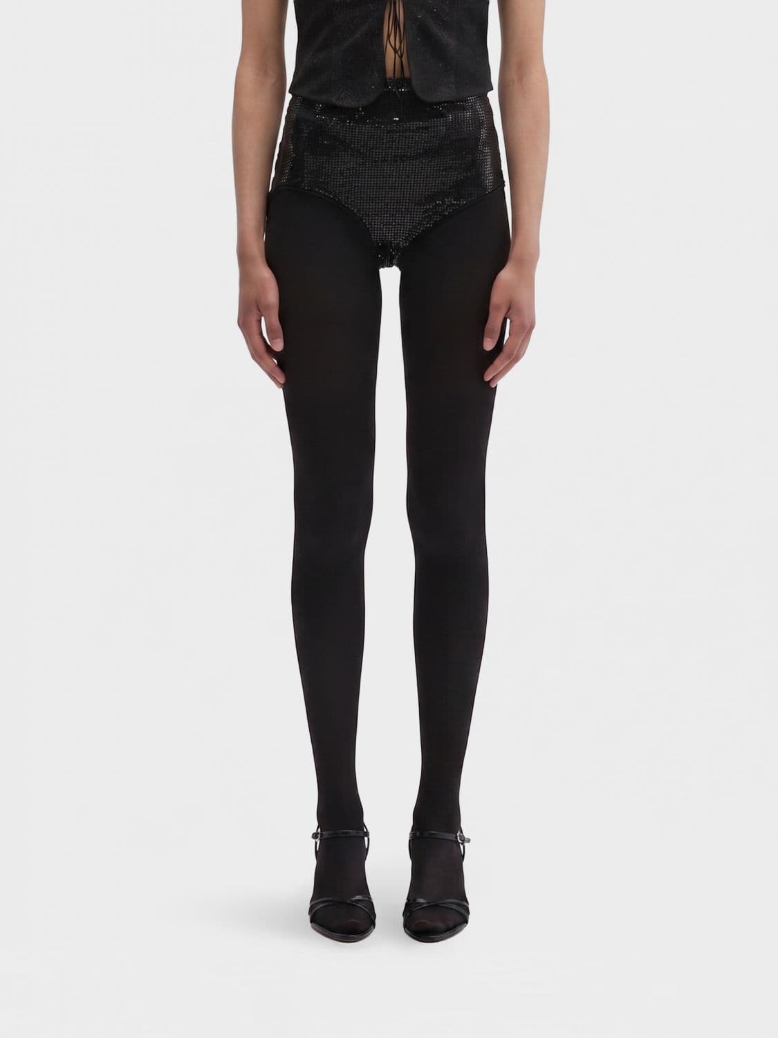 Maccapani Sequin Polyamide Culotte Shorts