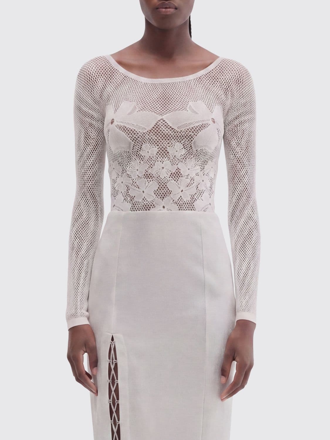 Maccapani Sheer Mesh Bodysuit