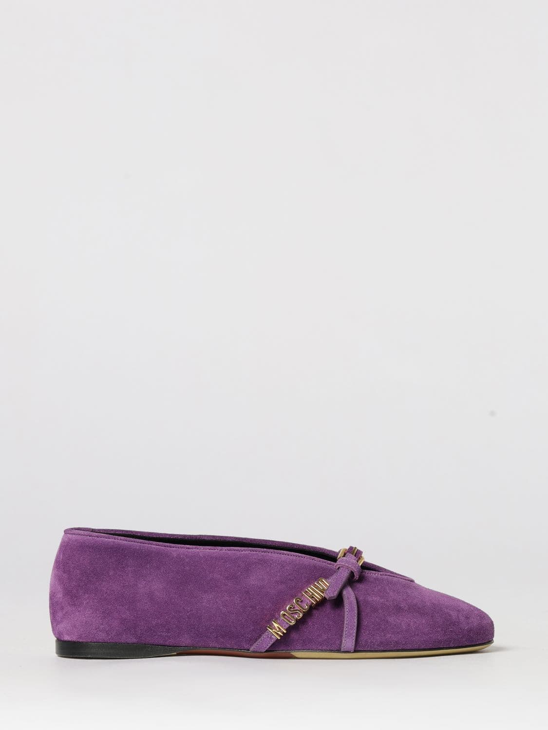 Moschino Couture Suede Ballerina
