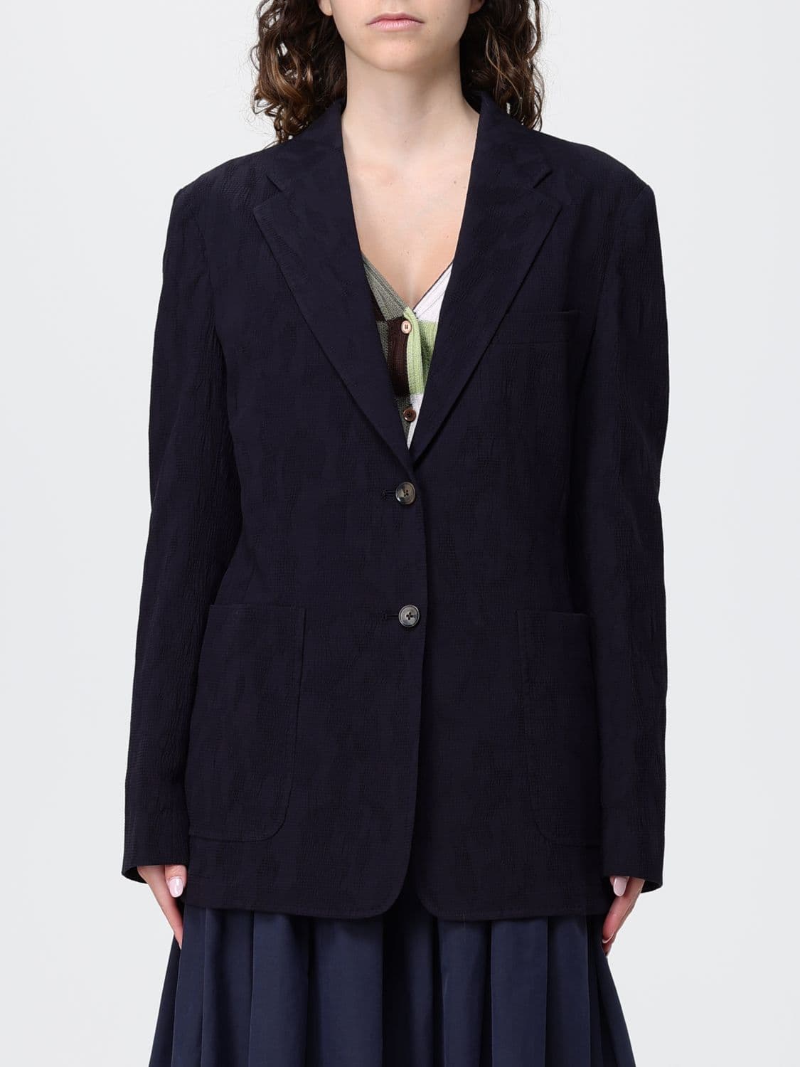 Paul Smith Single-Breasted Cotton Blend Blazer