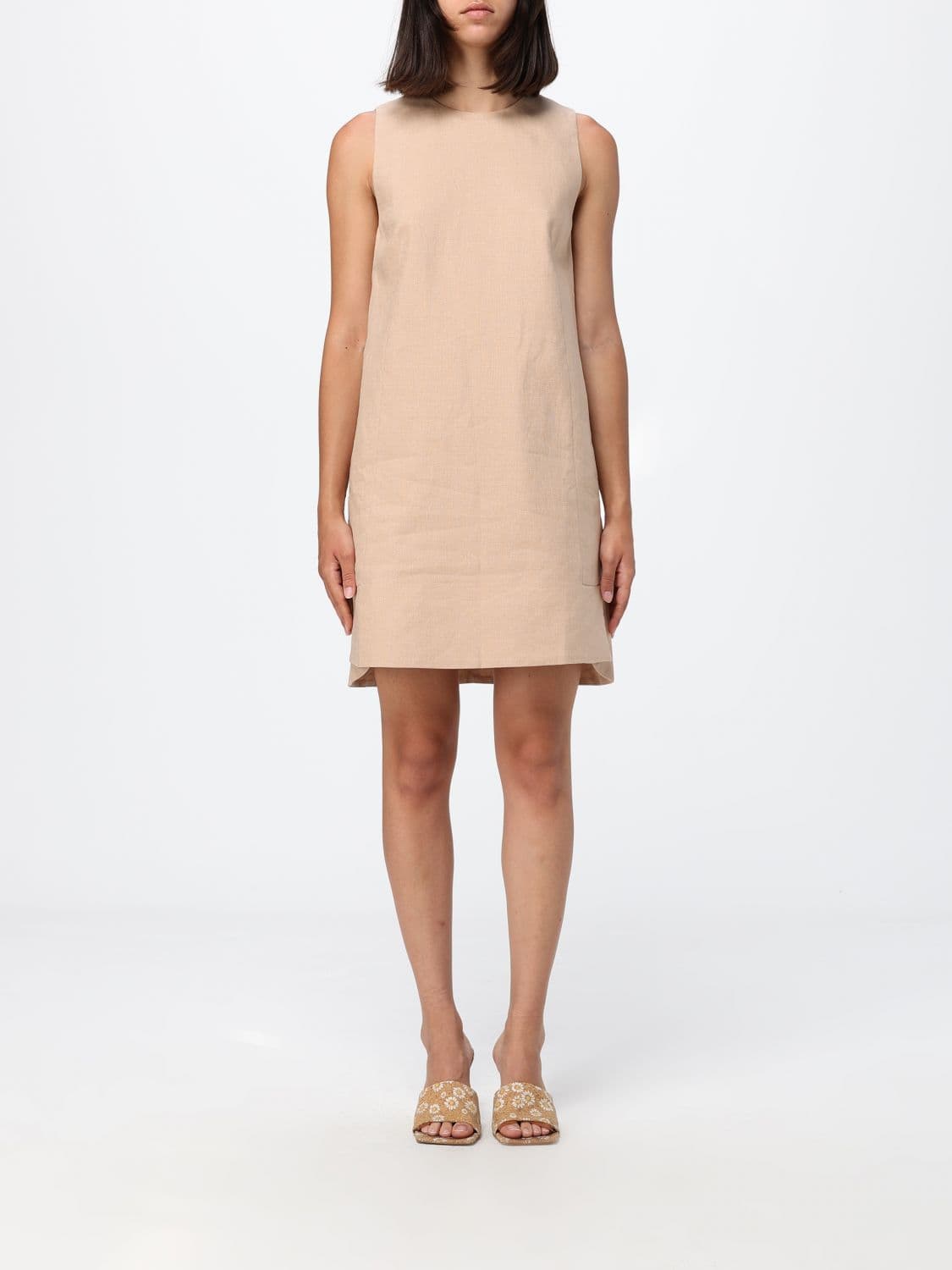 Semicouture Dress Woman color Beige