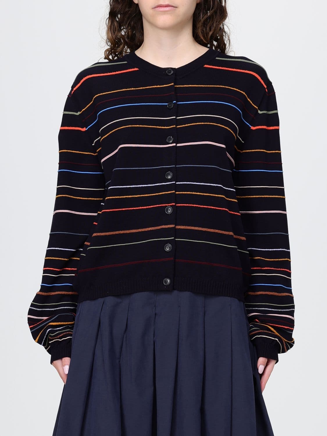 Paul Smith Multicolor Striped Cotton Cardigan