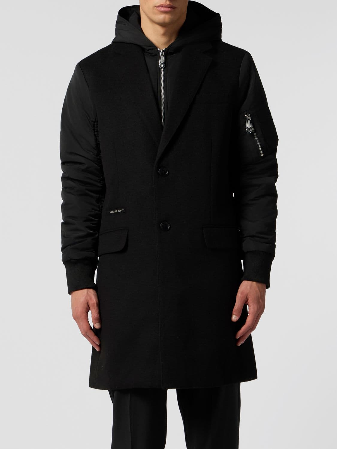 Philipp Plein Coat Men color Black