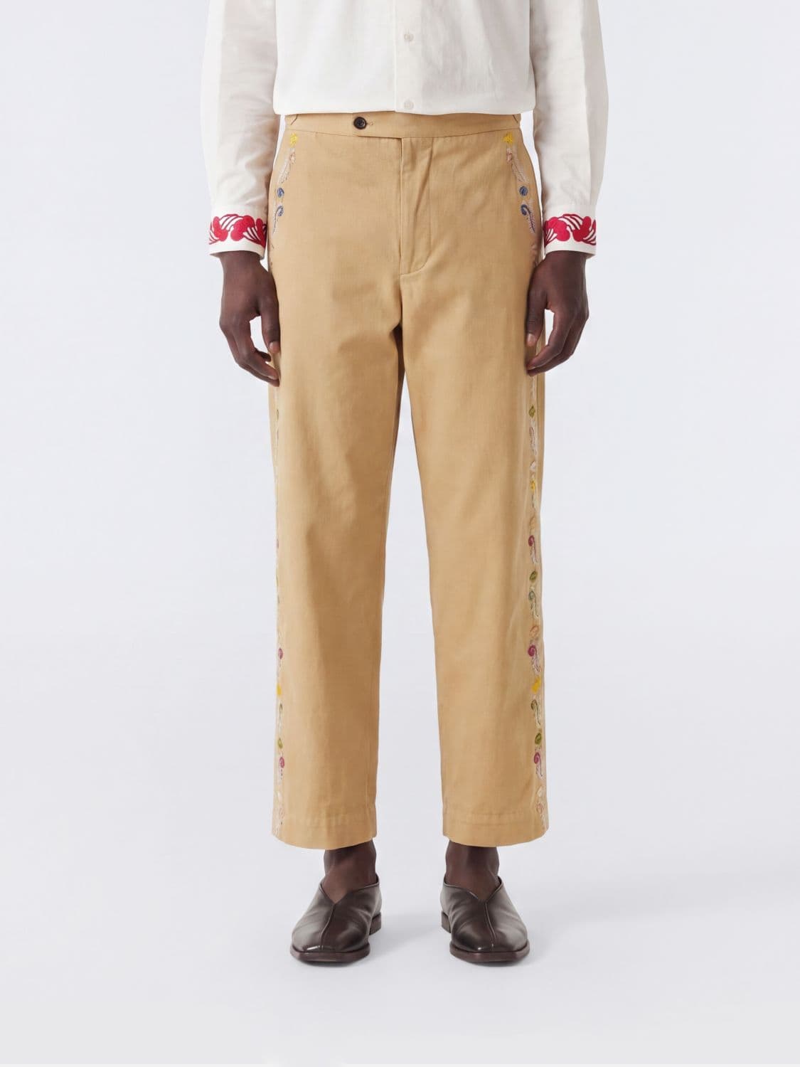 Mm6 Maison Margiela Cotton Denim Wide Leg Jeans