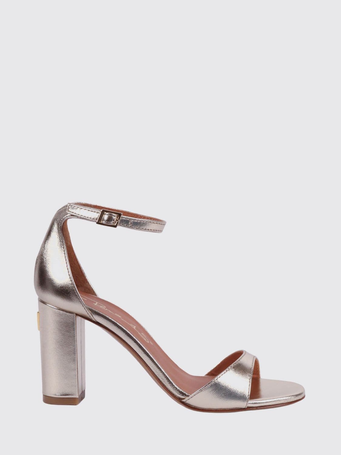 Via Roma 15 Laminated Leather Sandals