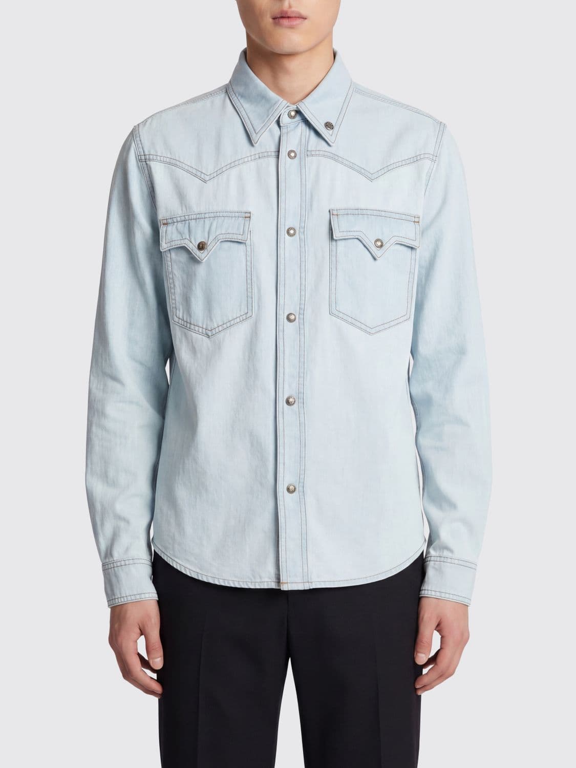 Versace Denim Casual Shirt · 50