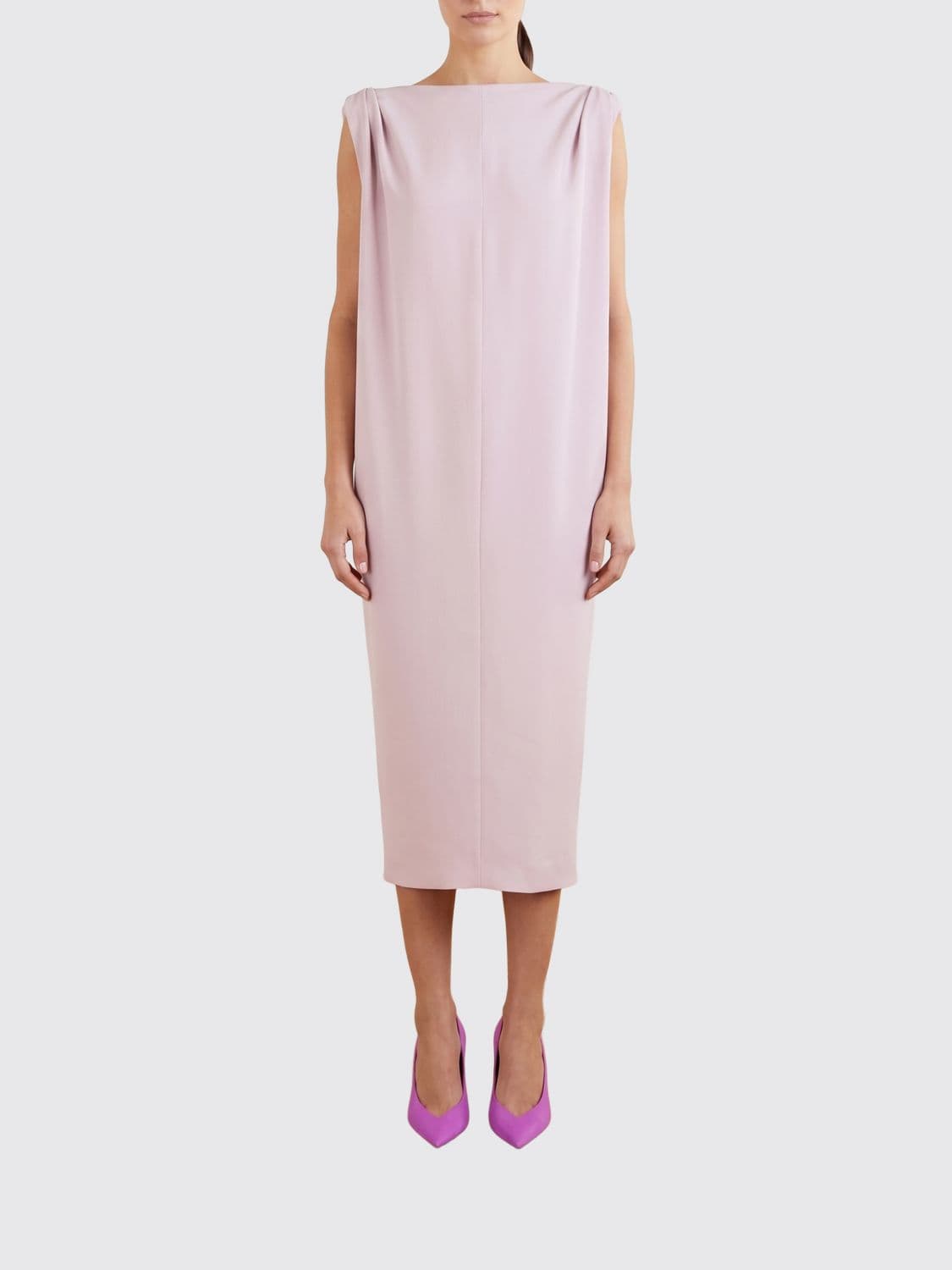 Balenciaga Silk and Wool Midi Dress · 36
