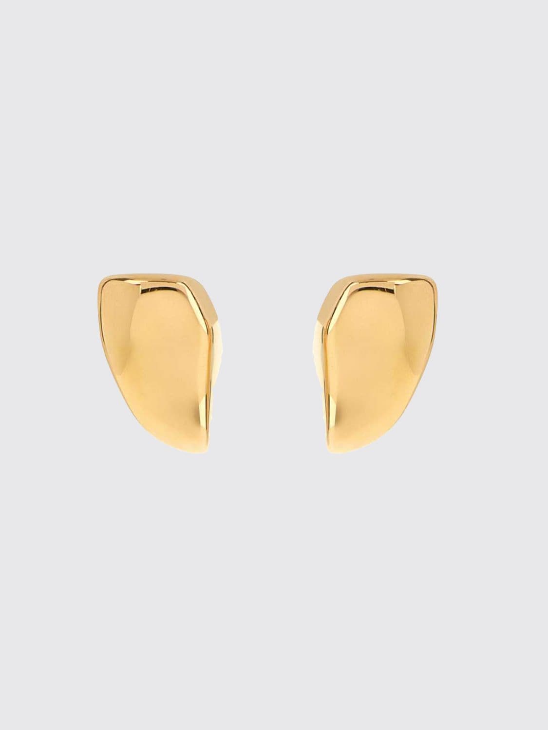 Bottega Veneta Chromed Silver Prisma Earrings · OS