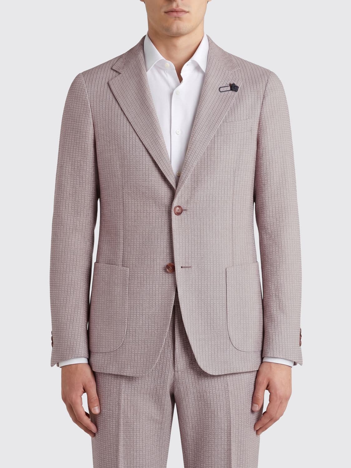 Lardini Cotton Single-Breasted Blazer