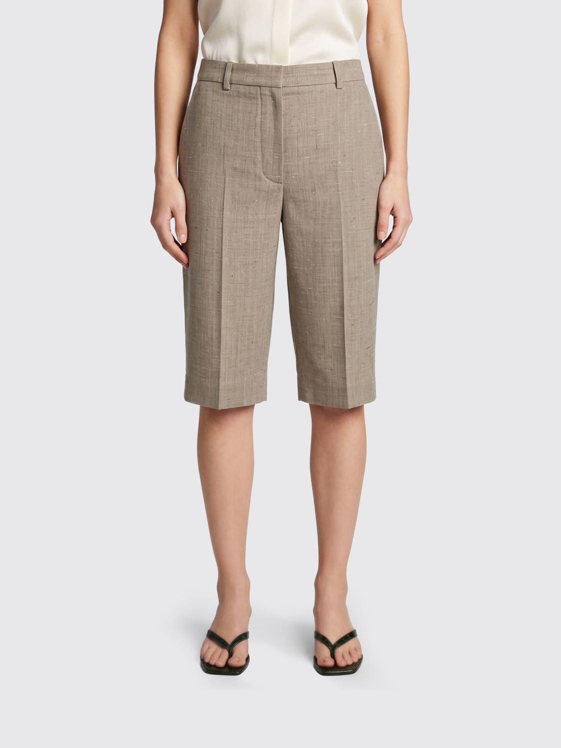 Loulou De Saison Wool and Silk Shorts