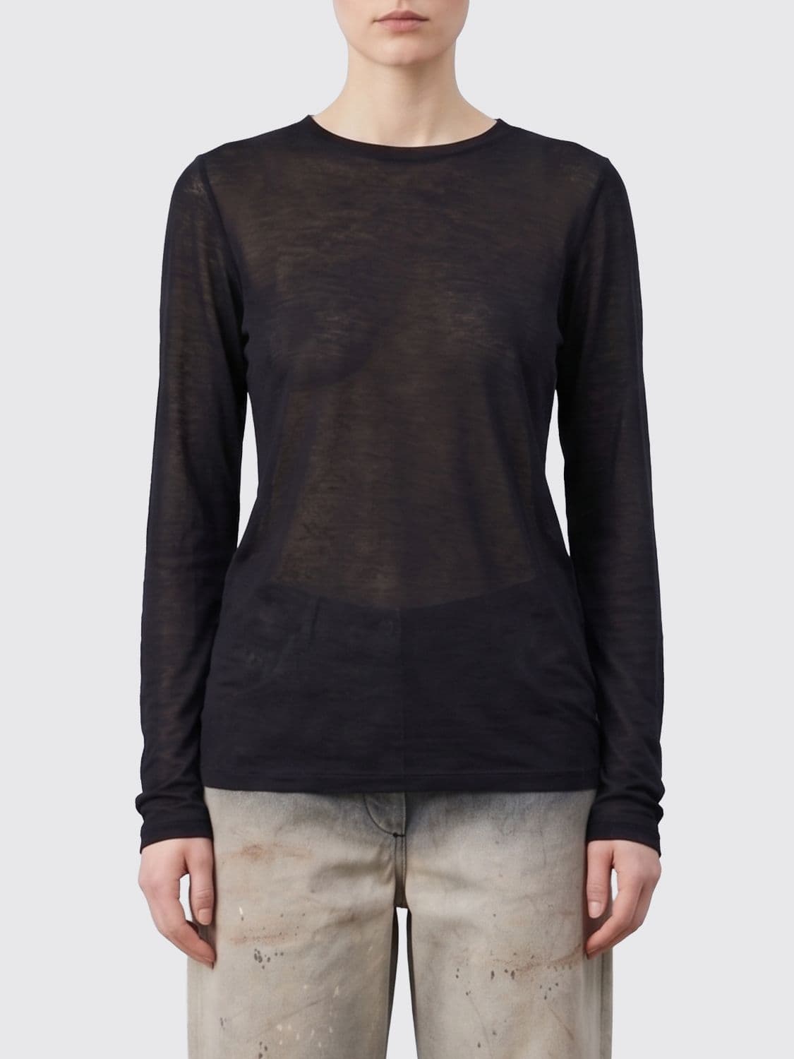 Our Legacy Cotton Blend Crew Neck Jumper
