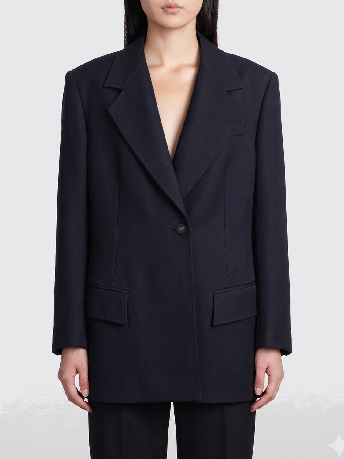 The Attico Single-breasted Virgin Wool Blazer