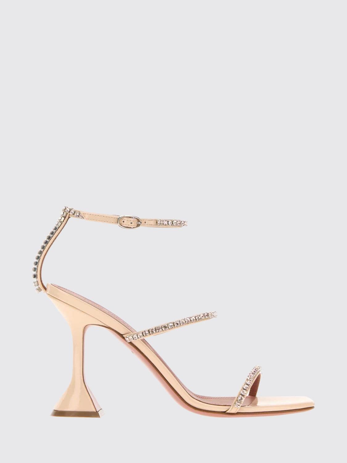Amina Muaddi Heeled Sandal Woman color Gold