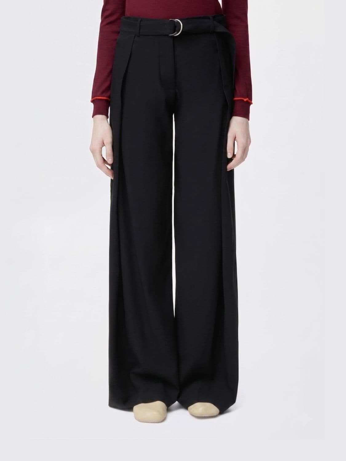 Loewe Wool Wide Leg Trousers