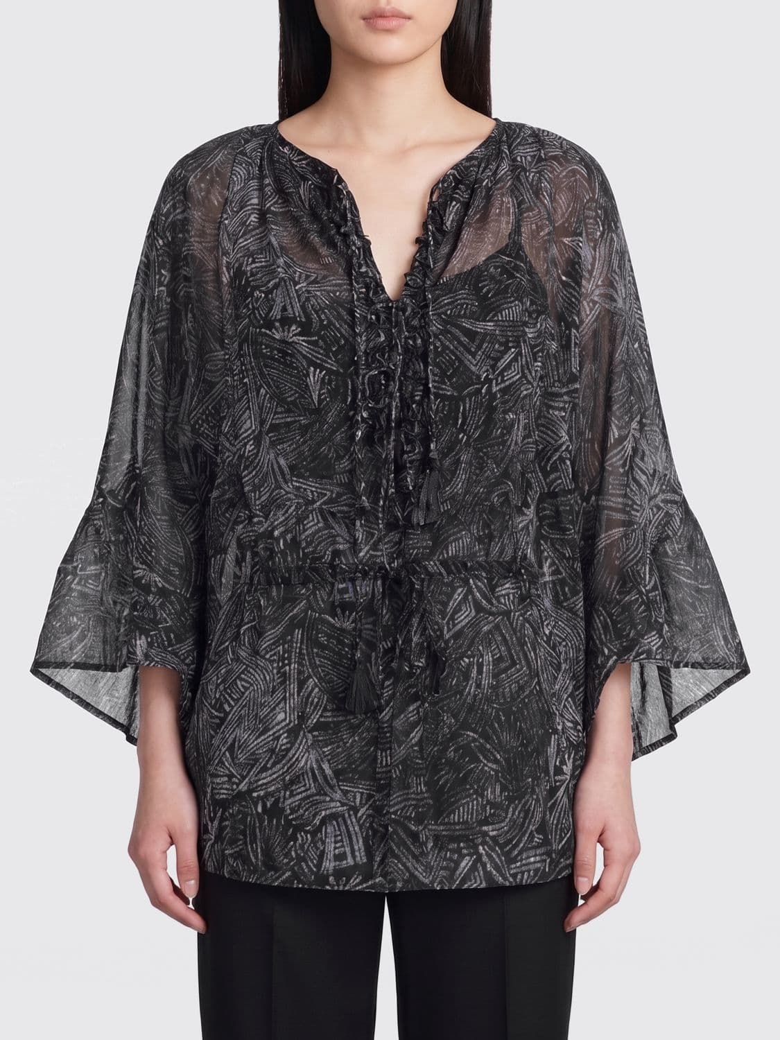 Isabel Marant Printed Silk Blouse · 36