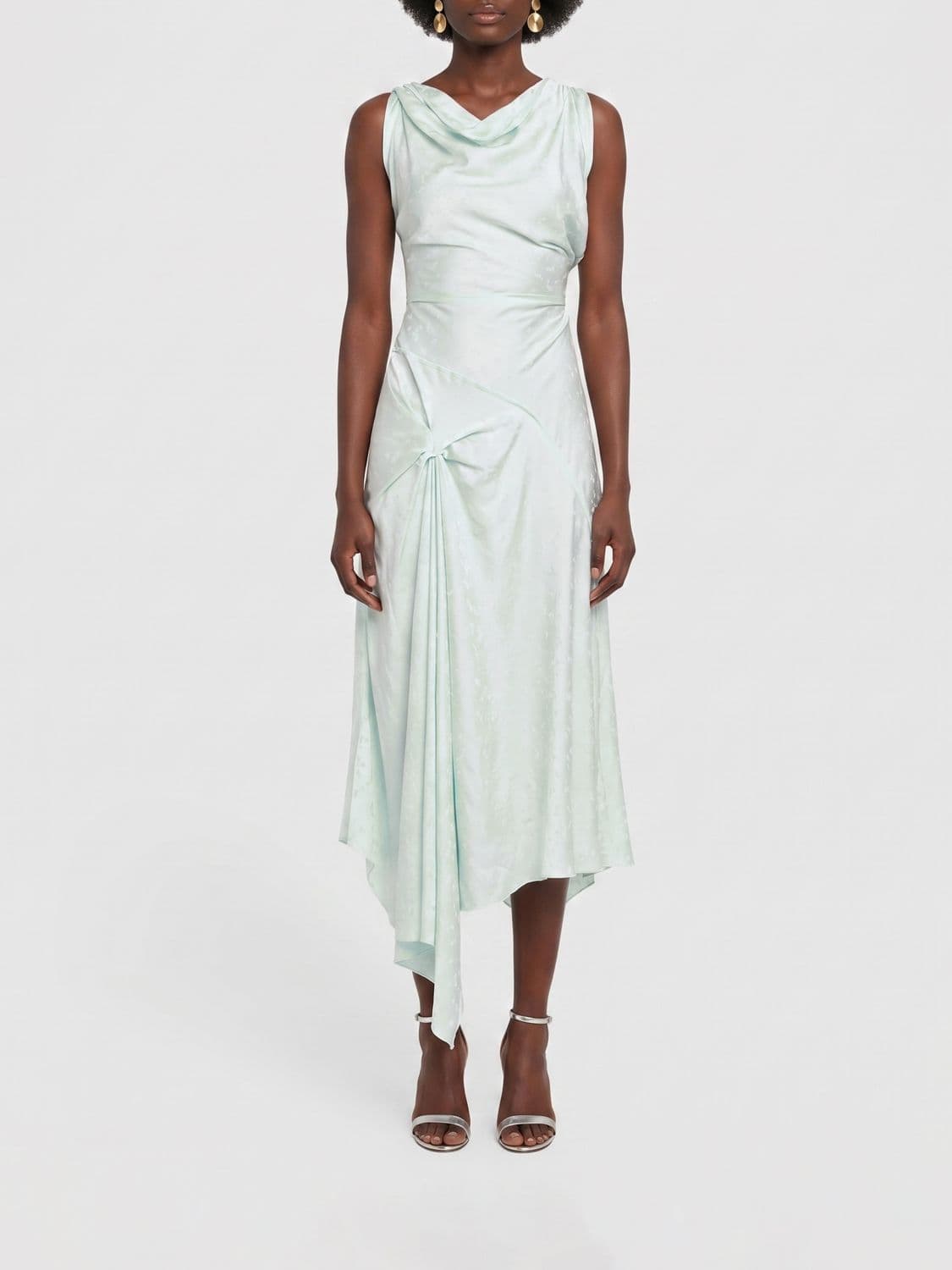 Victoria Victoria Beckham Asymmetric Viscose Dress
