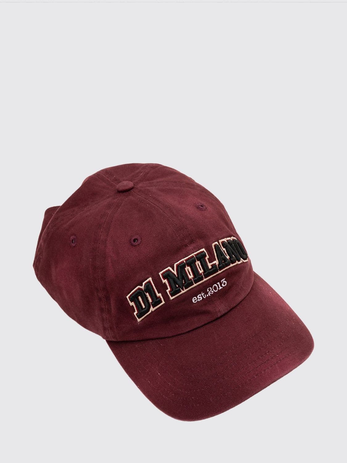 D1 Milano Cotton Cap With Embroidered Logo