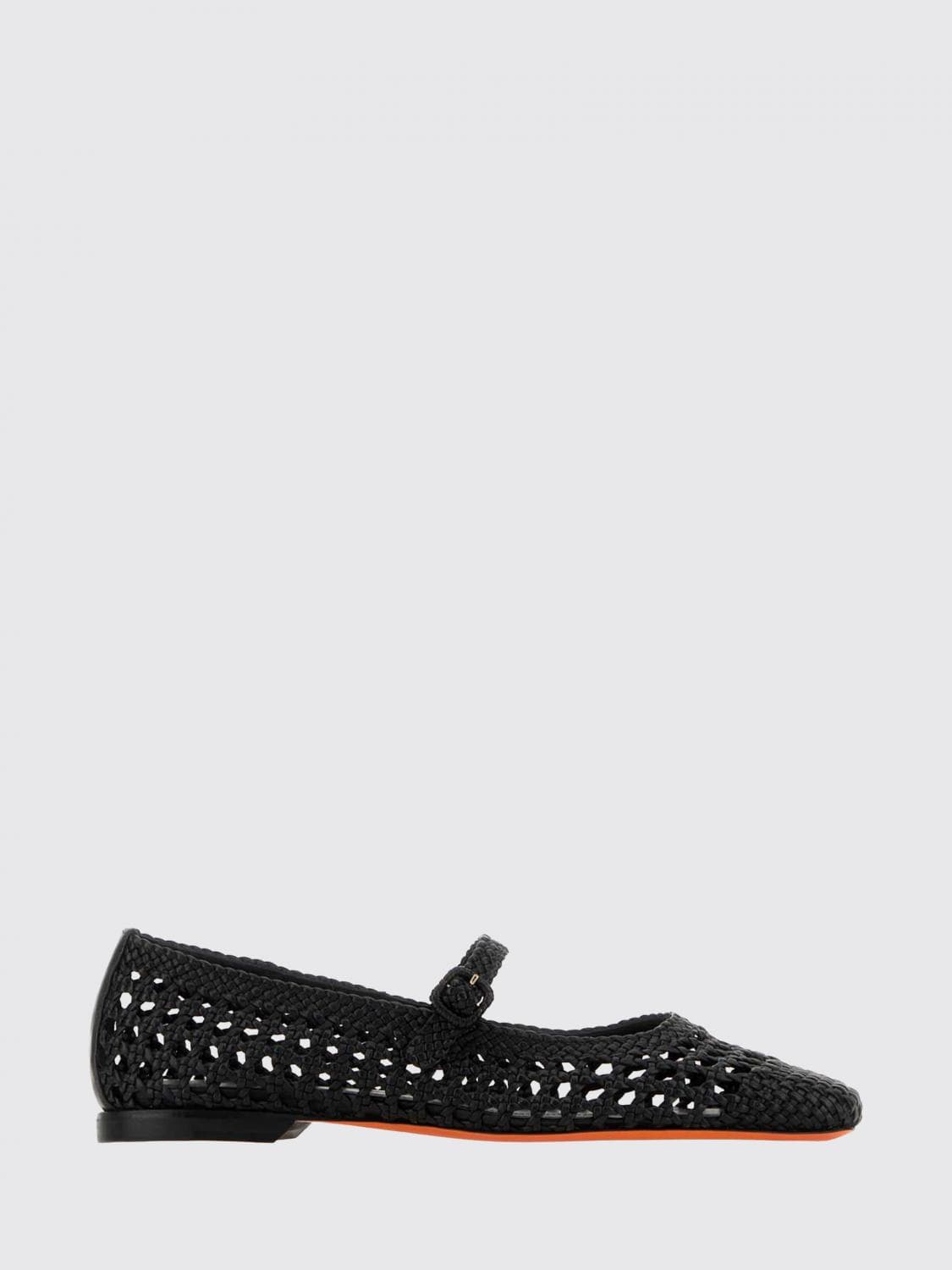 Santoni Ballet Flat Woman color Black