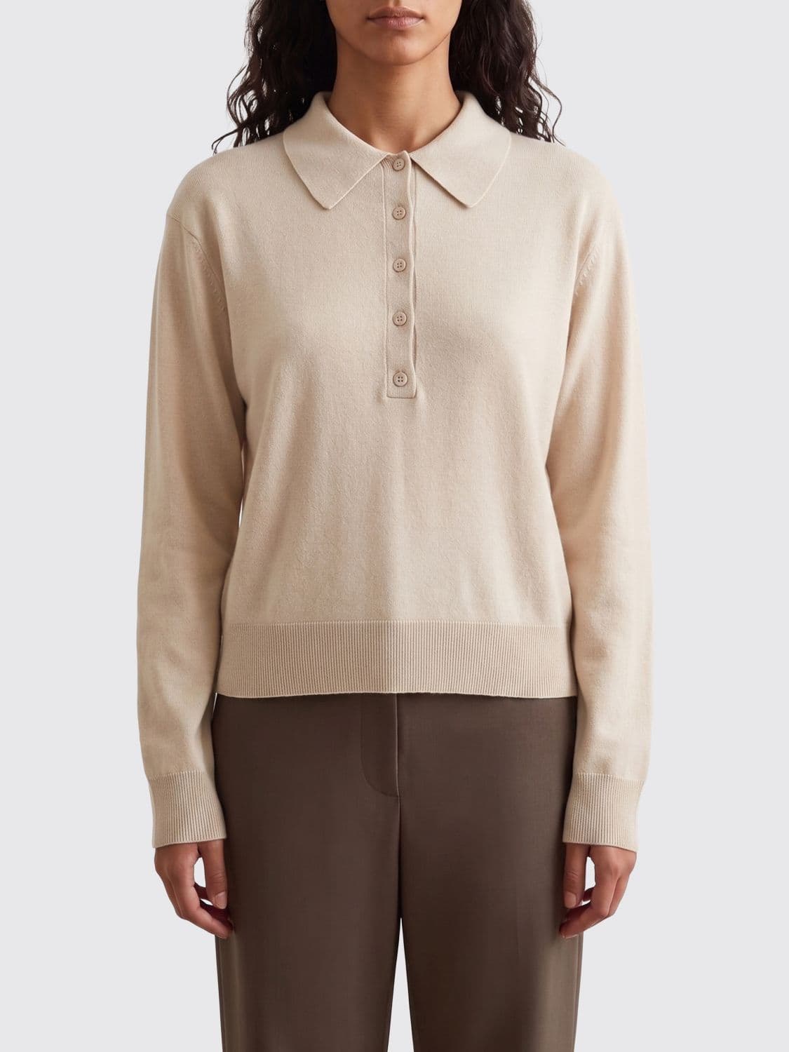 's Max Mara Wool Knit Polo Shirt · L