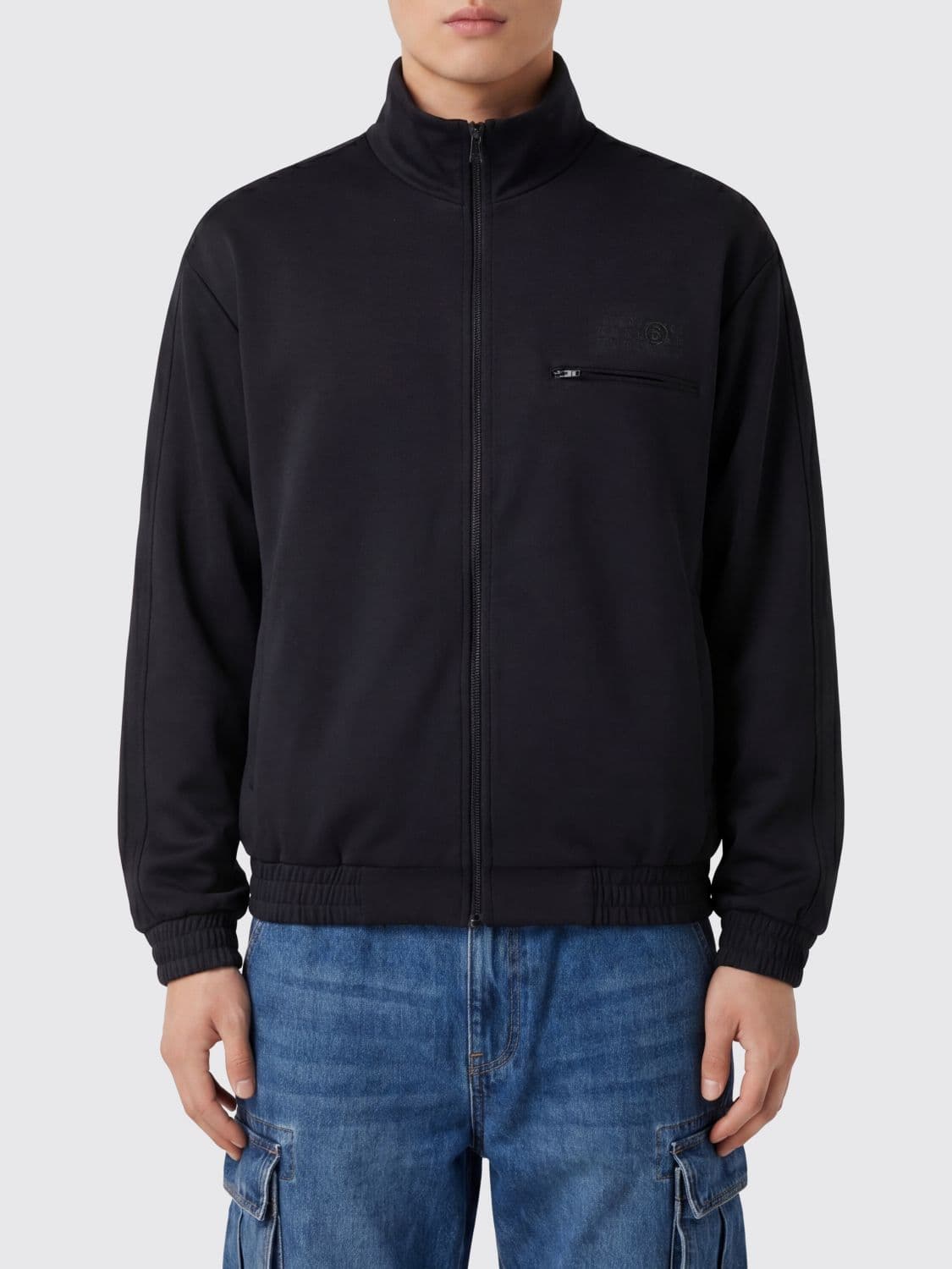 Mm6 Maison Margiela Cotton Zip-Up Hoodie